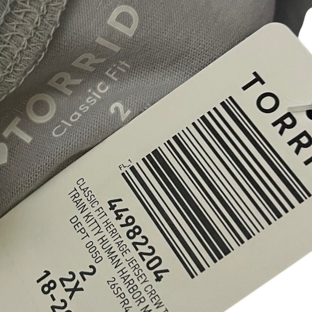 TORRID Cat Graphic Classic Heritage Jersey Crew Tee NWT Size 2X - Picture 11 of 11